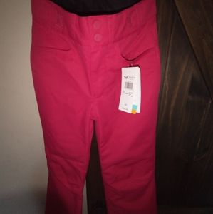 Pink Insulated Roxy Snowpants